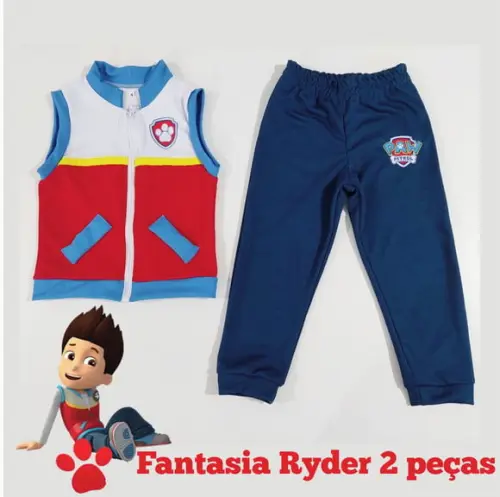 Conjunto Patrulheiro Personalizado Tabela 02 a 06 Anos