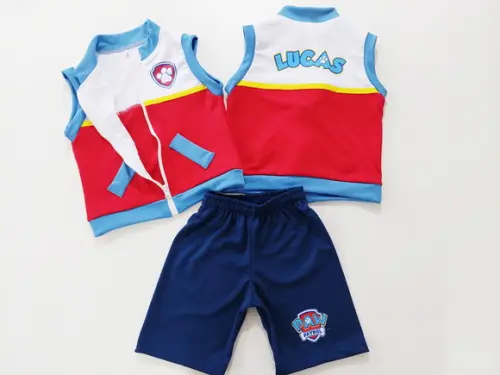 Conjunto Patrulheiro Personalizado Tabela 02 a 04 Anos