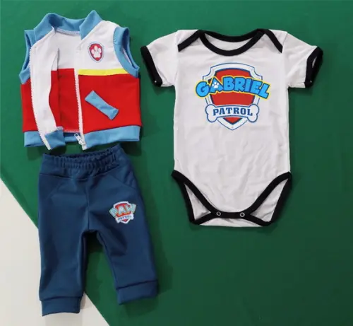Fantasia Patrulheiro Bebe - 3 Peças Tamanho 1