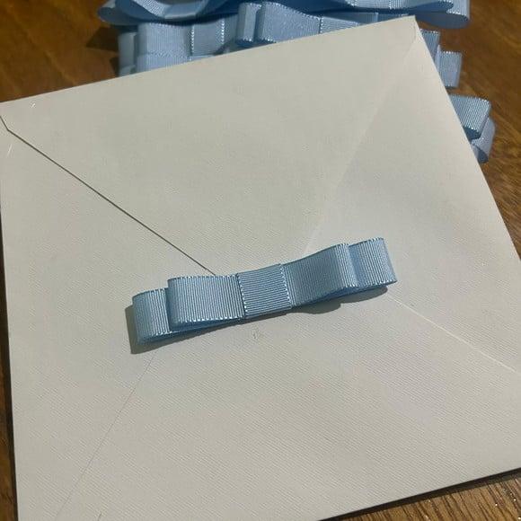 Laço Duplo Azul Bebê
