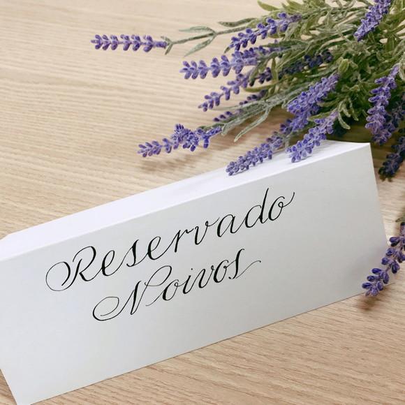 Placas de Reservado - Caligrafado
