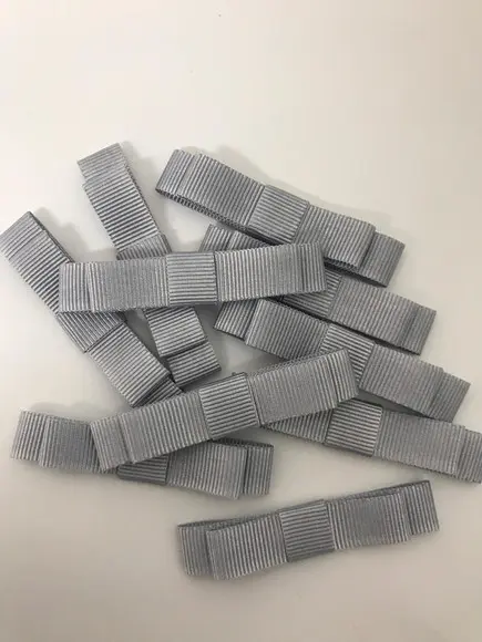 Laço Duplo Cinza Prata