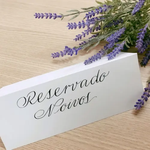 Placas de Reservado - Caligrafado