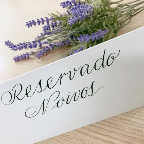 Placas de Reservado - Caligrafado