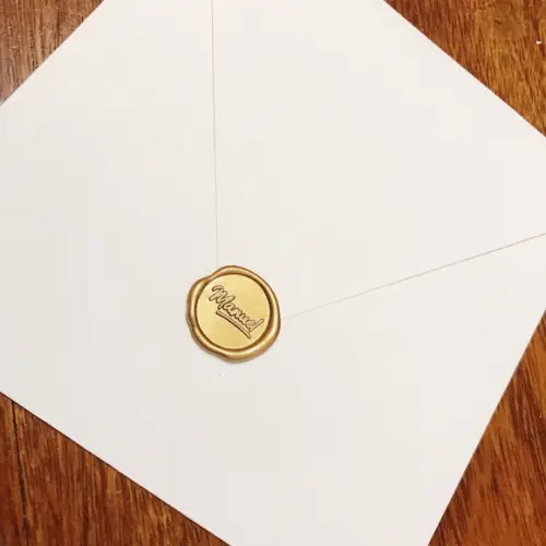 Sinete Personalizado + 500 Lacres de Cera
