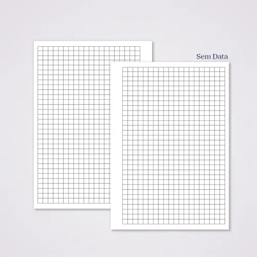 Miolo Caderno A5 Quadriculado | 100 Folhas - Branco