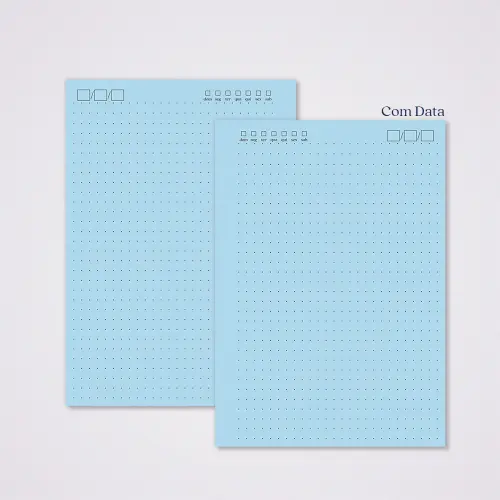 Miolo Caderno A5 Pontilhado | 100 Folhas - Azul