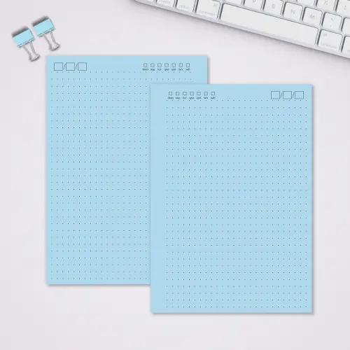 Miolo Caderno A5 Pontilhado | 100 Folhas - Azul