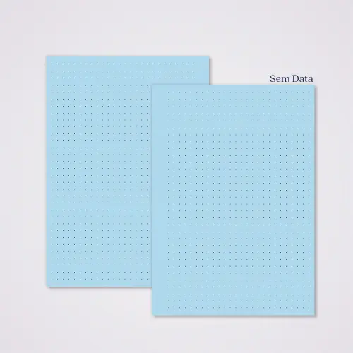 Miolo Caderno A5 Pontilhado | 100 Folhas - Azul