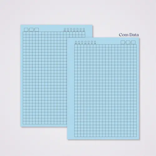 Miolo Caderno A5 Quadriculado | 100 Folhas - Azul