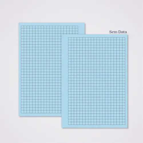 Miolo Caderno A5 Quadriculado | 100 Folhas - Azul