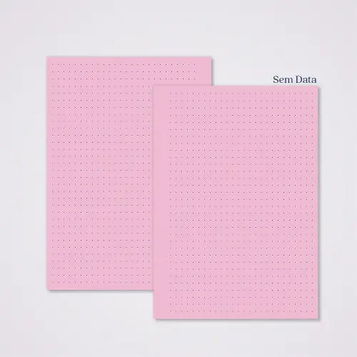Miolo Caderno A5 Pontilhado | 100 Folhas - Rosa
