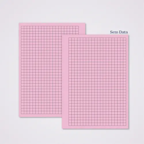 Miolo Caderno A5 Quadriculado | 100 Folhas - Rosa