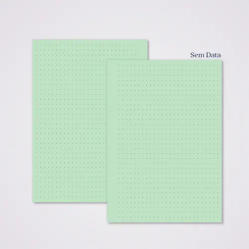 Miolo Caderno A5 Pontilhado | 100 Folhas - Verde