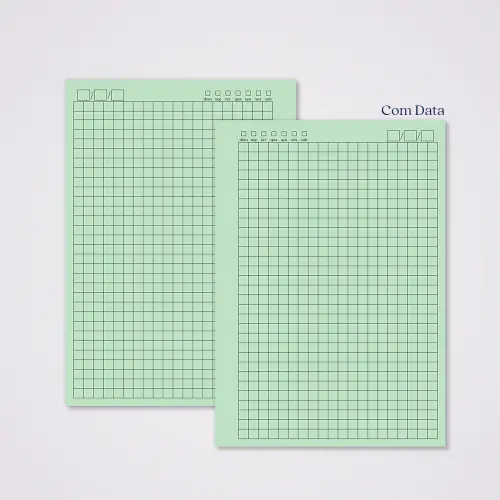 Miolo Caderno A5 Quadriculado | 100 Folhas - Verde