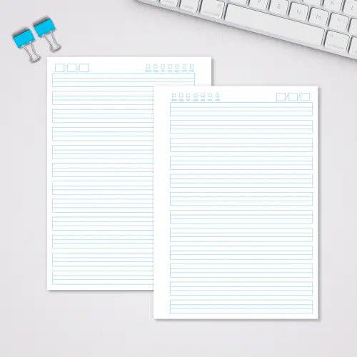 Miolo Caderno A5 Caligrafia 2 | 100 Folhas - Básico 2