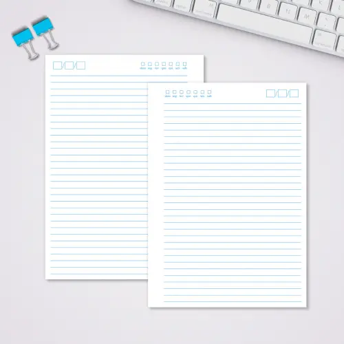 Miolo Caderno A5 Pautado | 100 Folhas - Básico 2