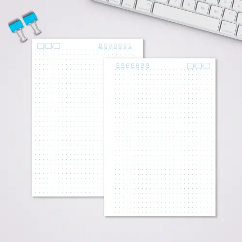 Miolo Caderno A5 Pontilhado | 100 Folhas - Básico 2