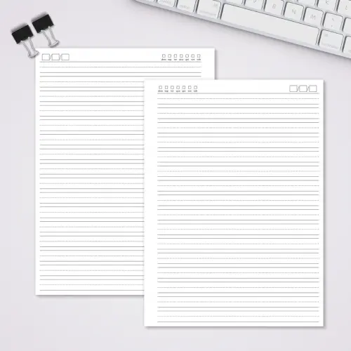 Miolo Caderno Universitário Caligrafia 1 | 100 Folhas - Branco