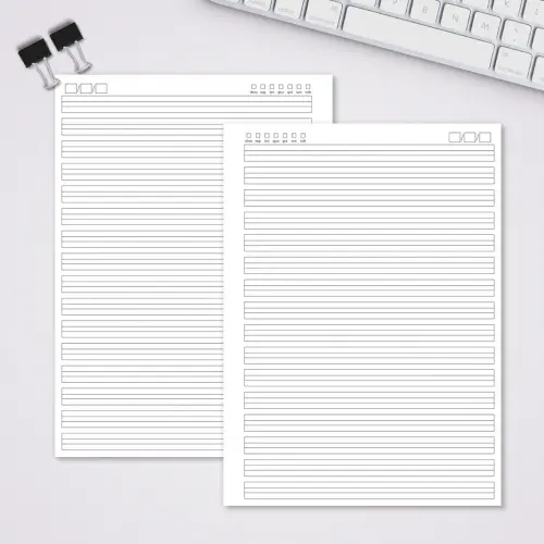Miolo Caderno Universitário Caligrafia 2 | 100 Folhas - Branco