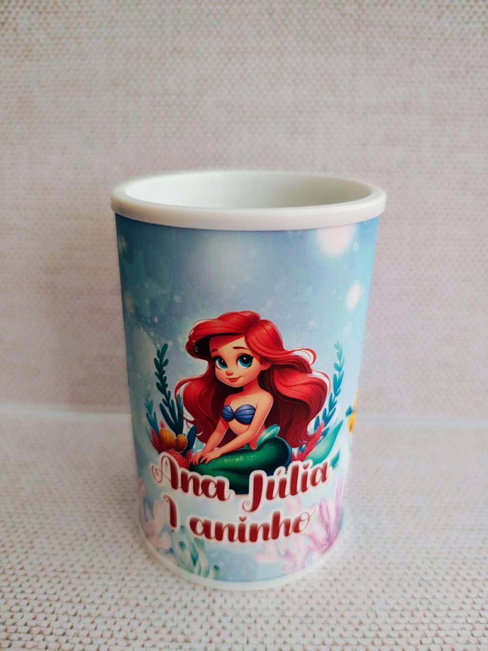 cofrinho sereia ariel