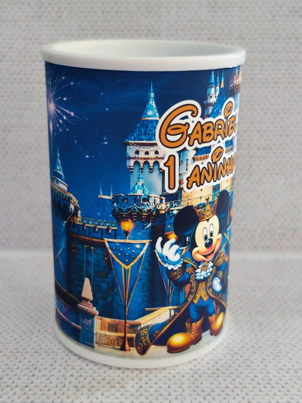 cofrinho Mickey castelo