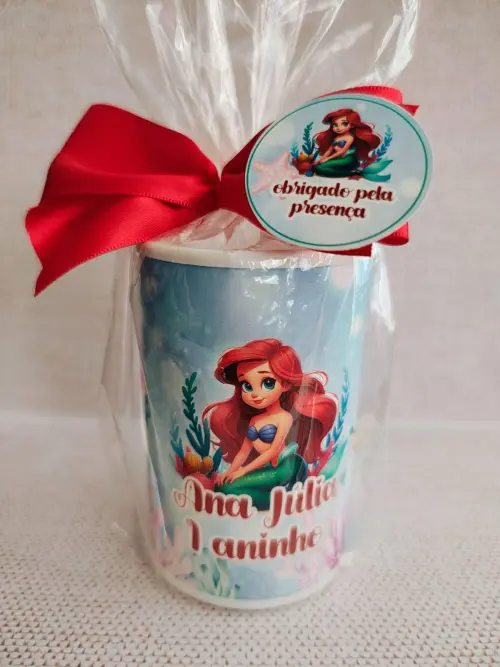 cofrinho sereia ariel