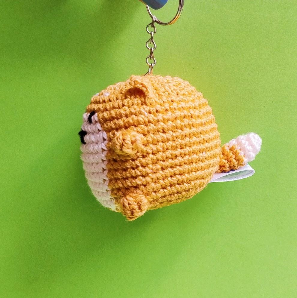 Chaveiro de Cachorro Bolinha Shiba Inu