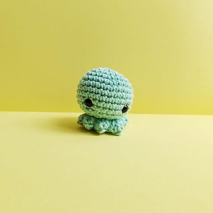 Chaveiro de Polvo Verde Menta