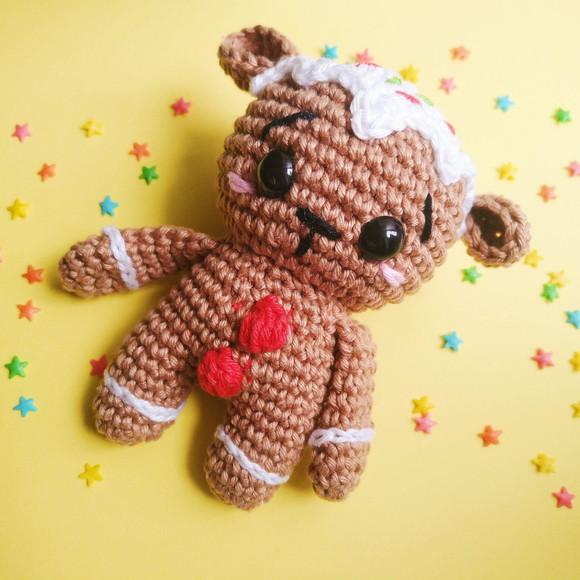 Urso de Biscoito de Gengibre de Natal