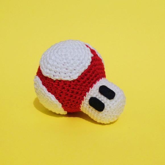 Chaveiro Cogumelo do Mario Vermelho (crescimento)