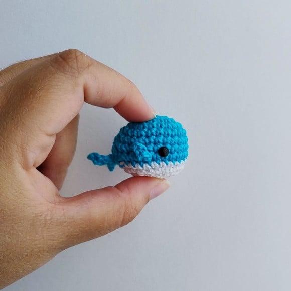 Chaveiro Baleia Azul Turquesa