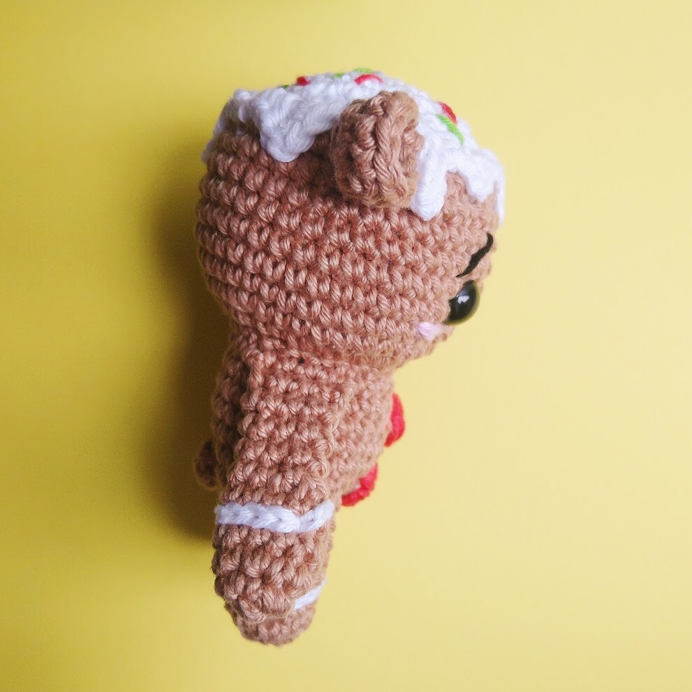 Urso de Biscoito de Gengibre de Natal