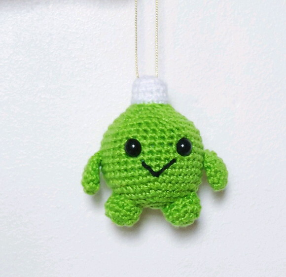 Enfeite de Natal de Bolinha Verde