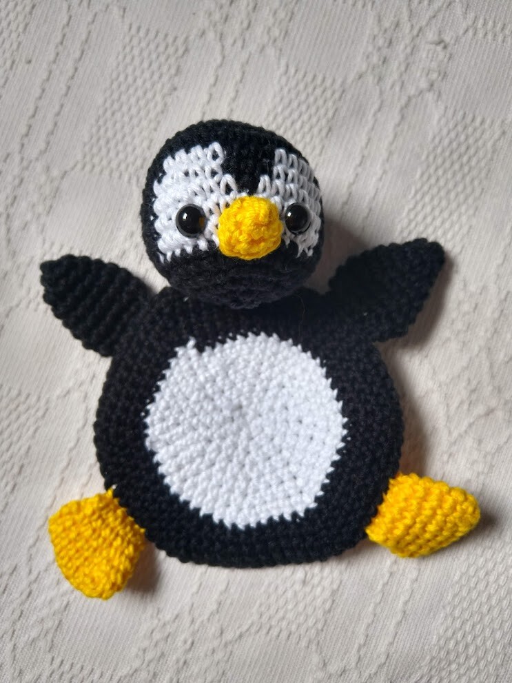 Porta Copo Pinguim de Natal