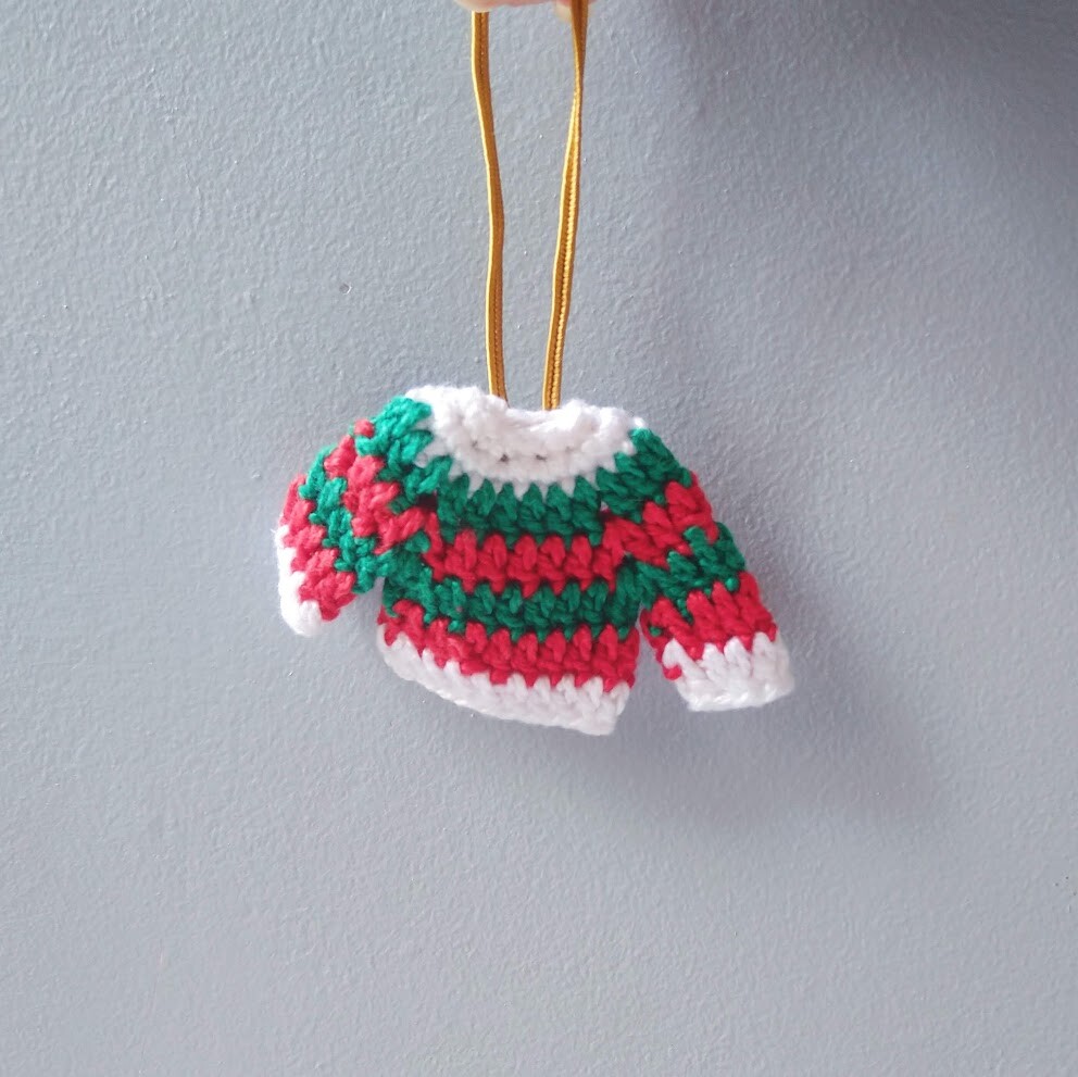 Enfeite De Natal De Sueter E Meia