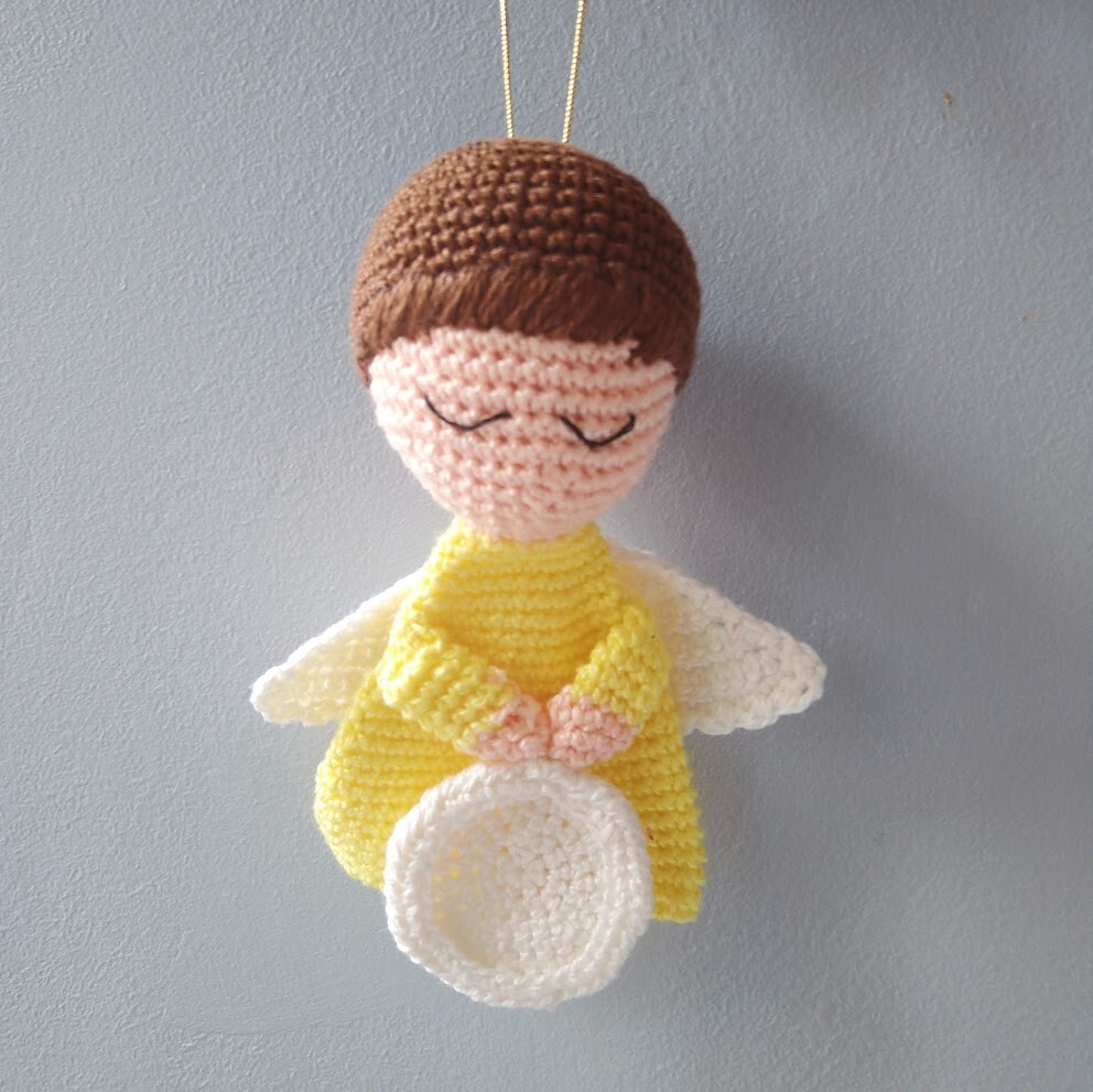 Enfeite de Natal Anjo Porta Foto