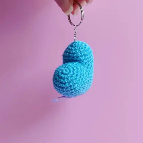 Chaveiro Mini Coração Azul