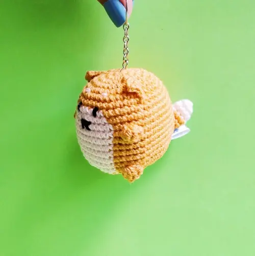 Chaveiro de Cachorro Bolinha Shiba Inu