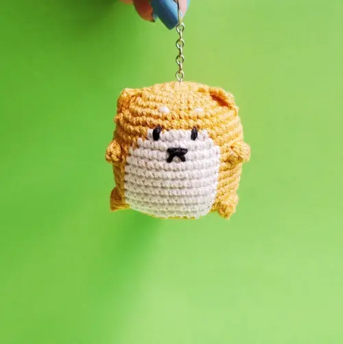 Chaveiro de Cachorro Bolinha Shiba Inu
