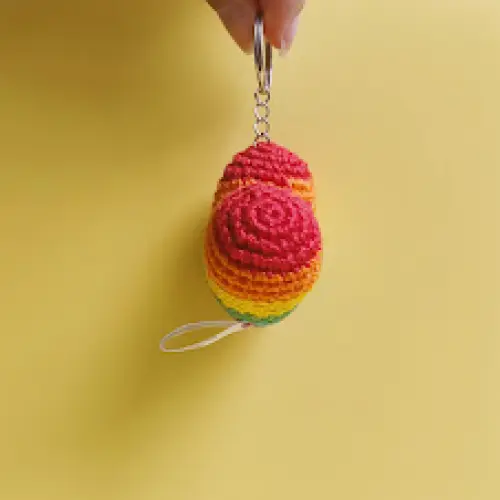 Chaveiro Mini Coração Bandeira Lgbt+ Arco-íris