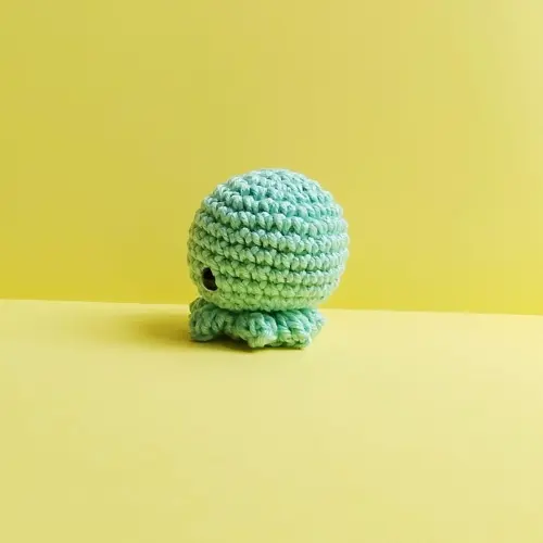 Chaveiro de Polvo Verde Menta