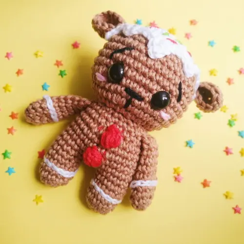 Urso de Biscoito de Gengibre de Natal