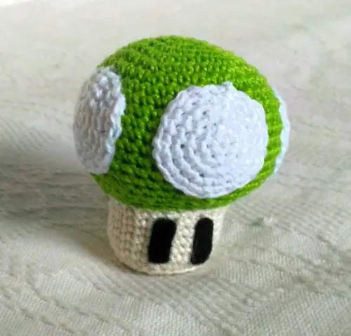 Chaveiro Cogumelo do Mario Verde (vida)