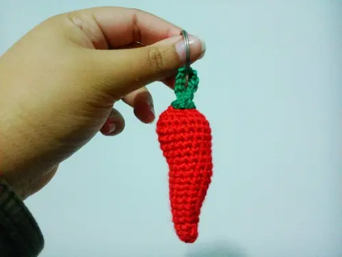 Chaveiro de Pimenta Vermelha