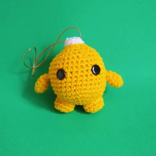 Enfeite de Natal de Bolinha Amarela