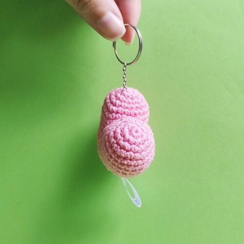 Chaveiro Mini Coração Rosa