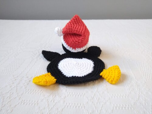 Kit de Porta Copos de Pinguim de Natal