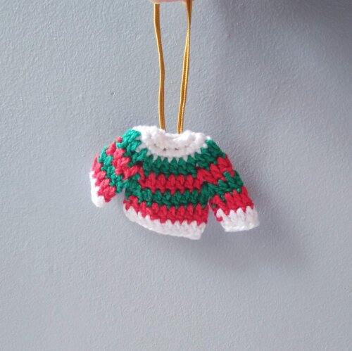 Enfeite De Natal De Sueter E Meia