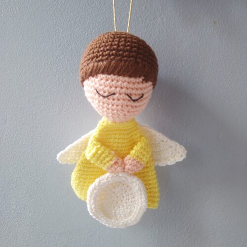 Enfeite de Natal Anjo Porta Foto